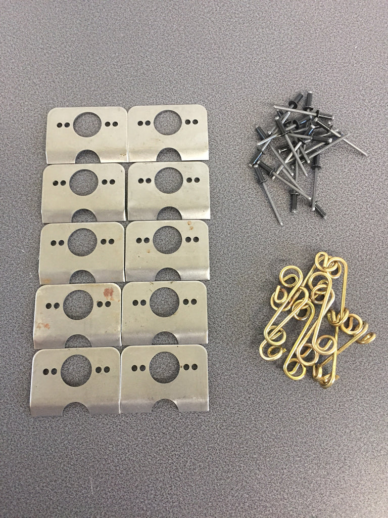 10 Pack Universal Spring Dzus Plate Kit