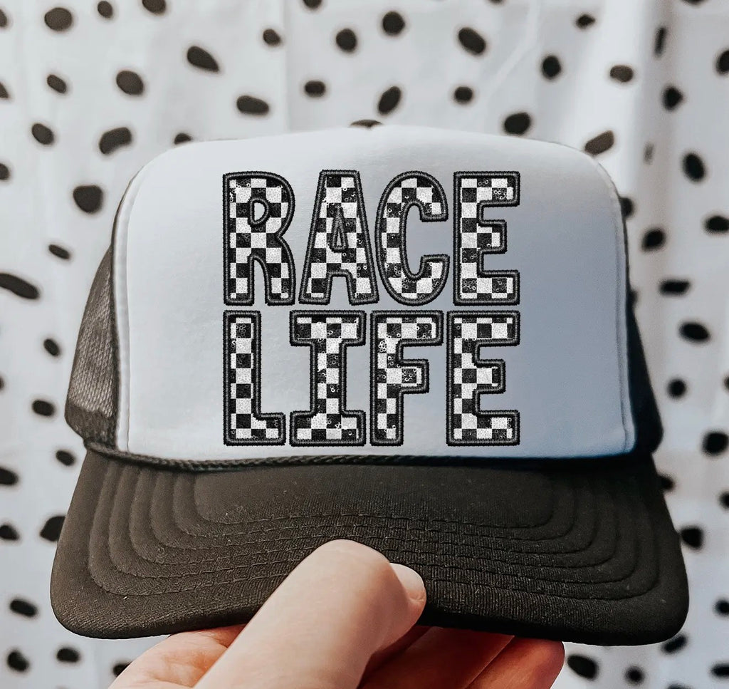 Race Life Glitter Hat