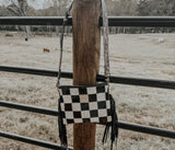 Purse Cowhide Checkered